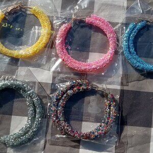 NWOT Shimmery Glittery Earrings 3 for$15